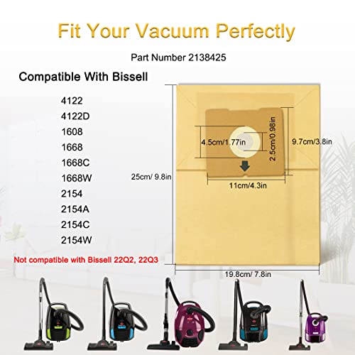 Bissell 4122 10 Pack Vacuum Bags - Effective Dirt Collection for Canister Vacuums
| Zing Bagged Canister Vacuum 10 Pack
