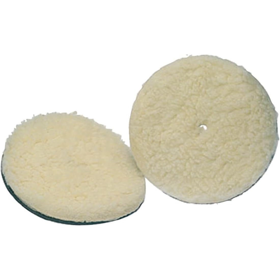 Koblenz Lambswool Pads with Foam Backing for Home Floor Buffing Machines, Fits Most 6" Buffers, Two Polishing Pads with 