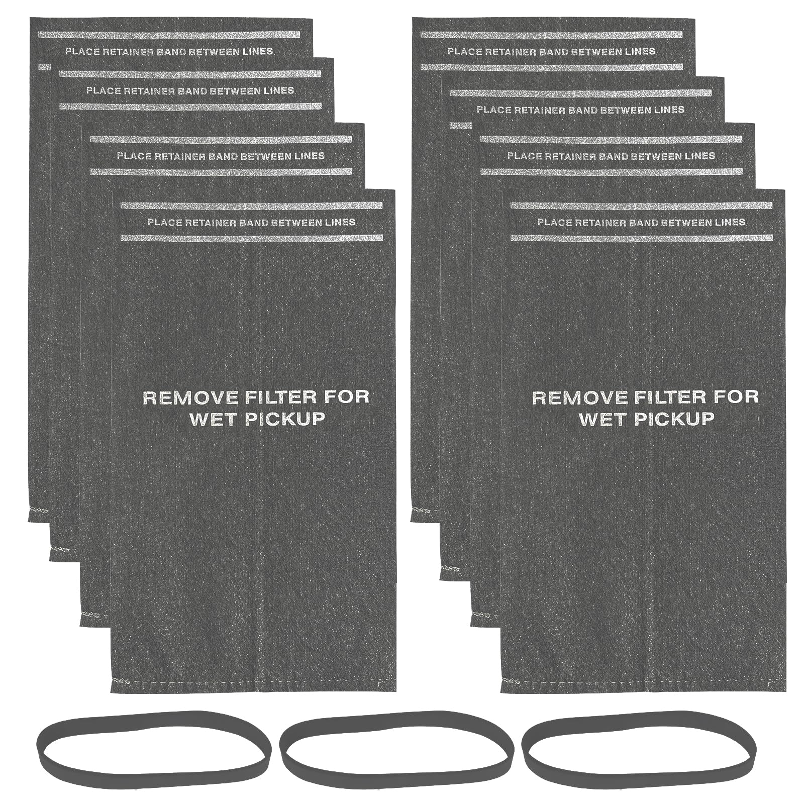 Craftsman 2 to |5 Gallon Wet/Dry Vac & Powerhead Bucket Vac 8 Pack Dust Filter Bags Replacement CMXZVBE38737 9-38737 wit